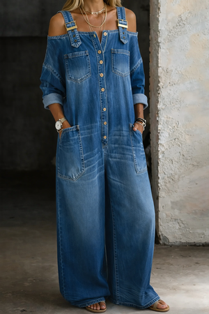 Medium blue vintage fade