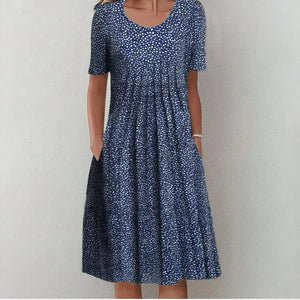 Blue with polka dots